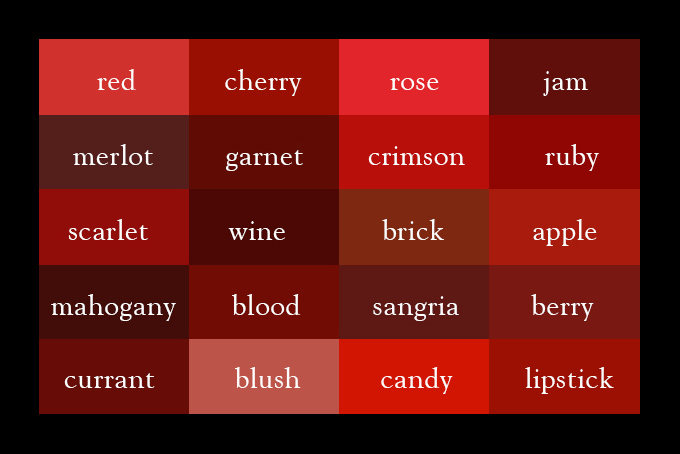 Find the Perfect Hue with This Handy Color Thesaurus - Market Blog