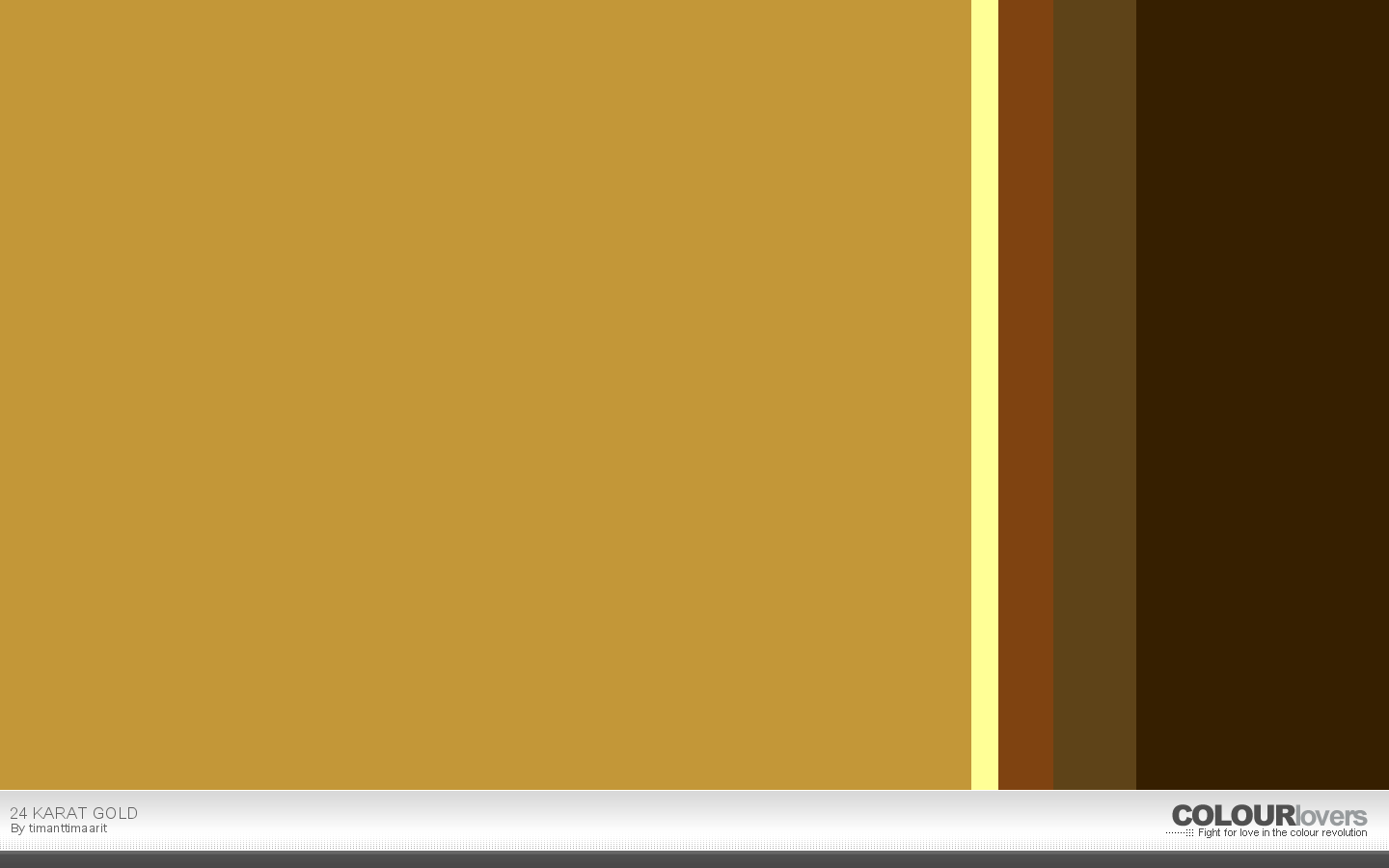 1. 24 karat gold - metallic color palettes to try