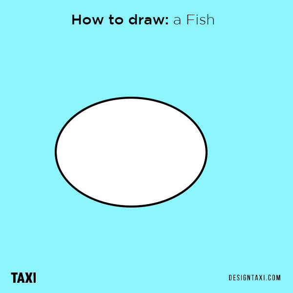 How to Draw a Fish Easy Step By Step - Made with HAPPY