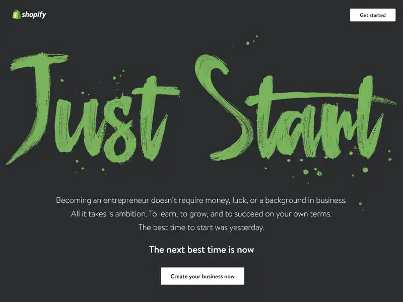 Shopify-Entrepreneur-Page