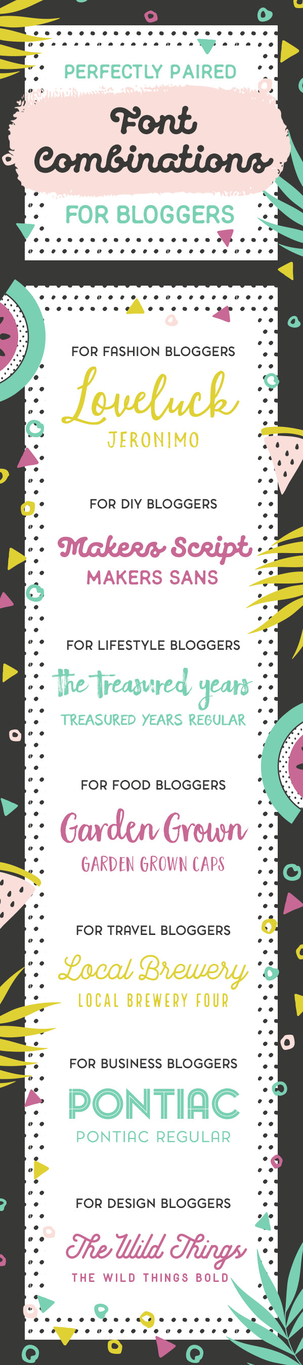 Perfectly Paired Font Combinations for Bloggers - Creative Market Blog