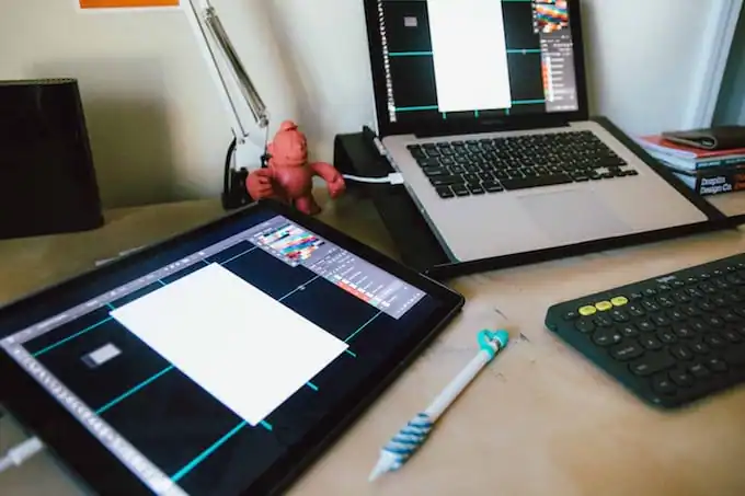 iPad connected to Mac 