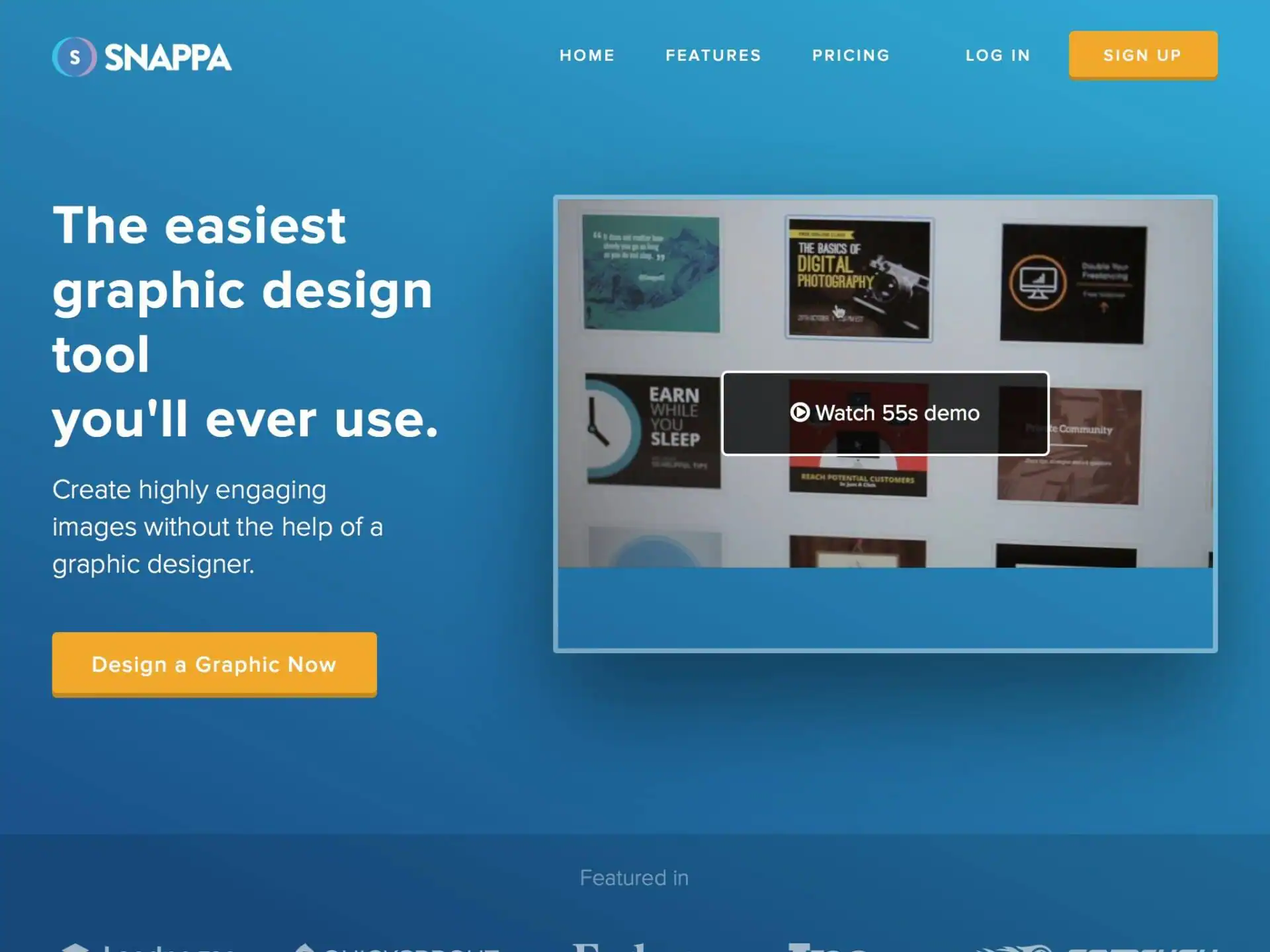 Snappa makes it easy to create any type of online graphic. Create & publish images for social media, content marketing, and more!