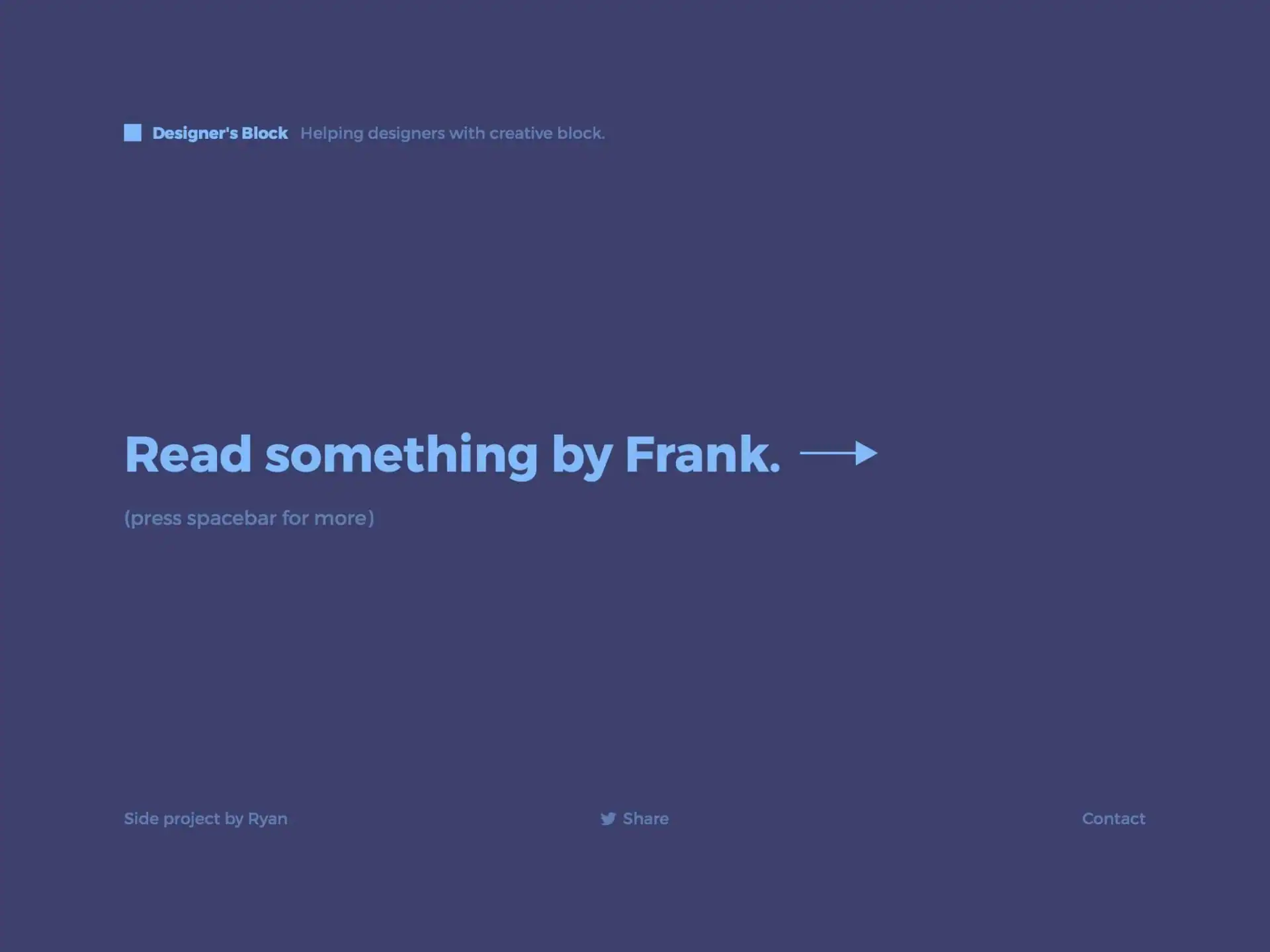 Helping designers with creative block.