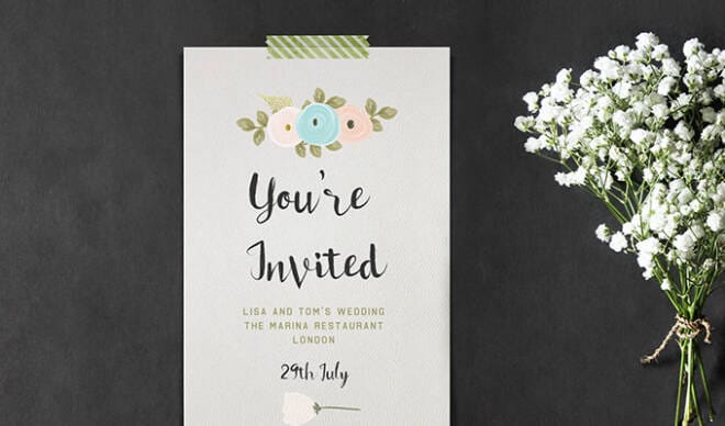 How to Create Brilliant Watercolor Invitations in Photoshop — No Paint Required!