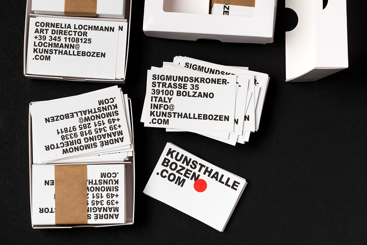 Branding for Kunsthalle Bozen by Studio Mut