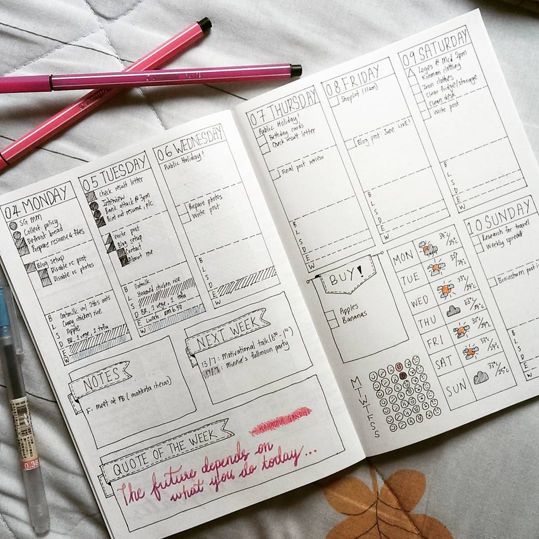 Impossibly Neat Planners of Instagram - Creative Market Blog