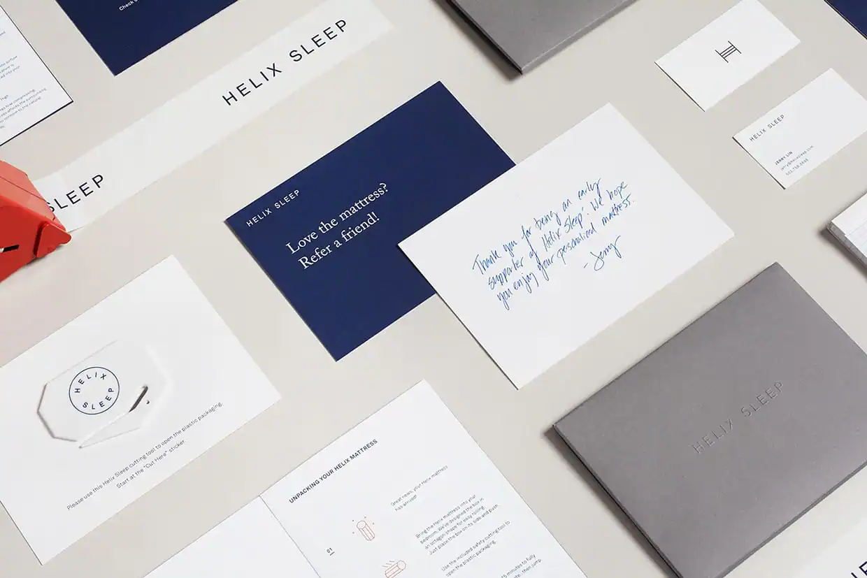 Helix Sleep Branding by High Tide
