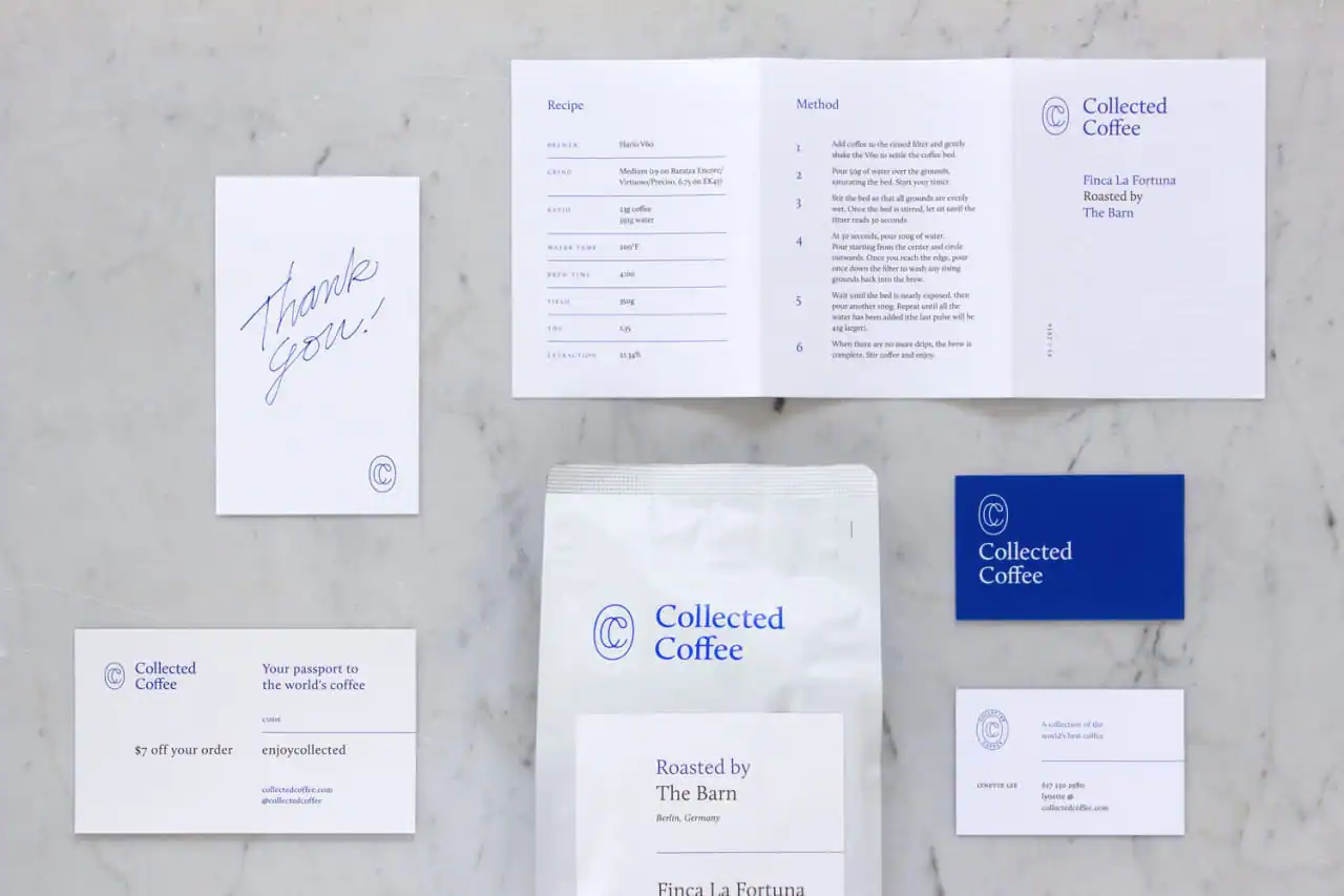Collected Coffee Branding by Fivethousand Fingers