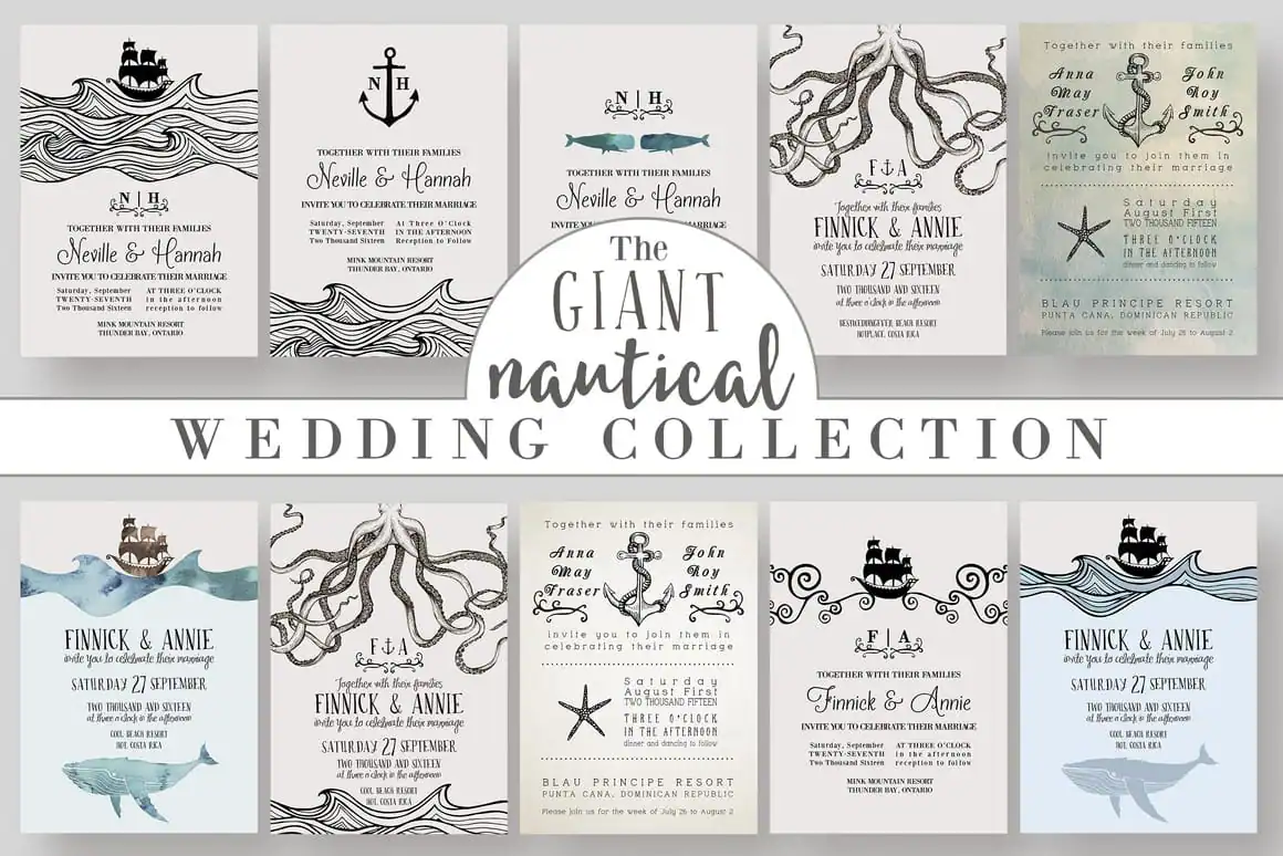 GIANT Nautical Wedding Collection