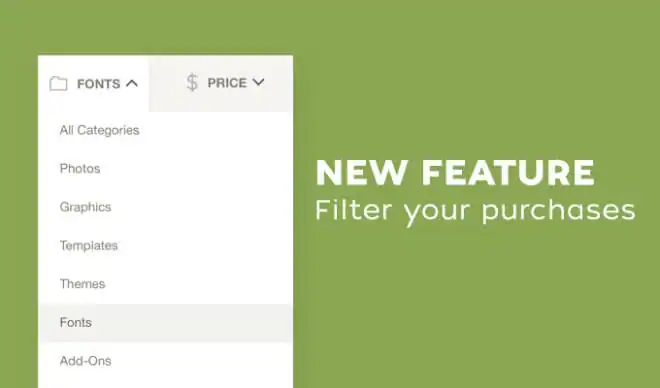 New Feature: Filter Your Purchases