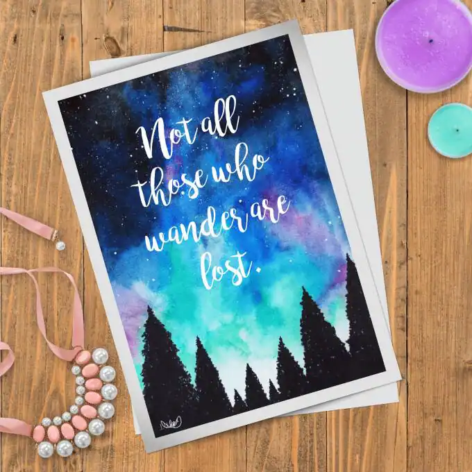 Tolkien Quote Galaxy
