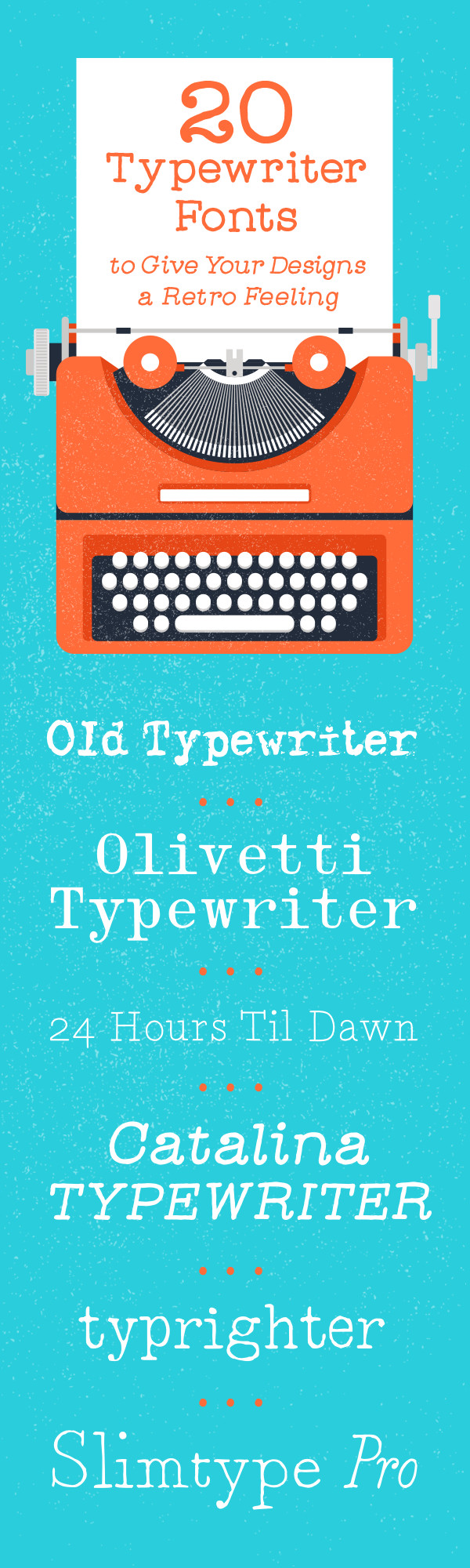 20 Typewriter Fonts to Give Your Designs a Retro Feeling - Creative Market  Blog