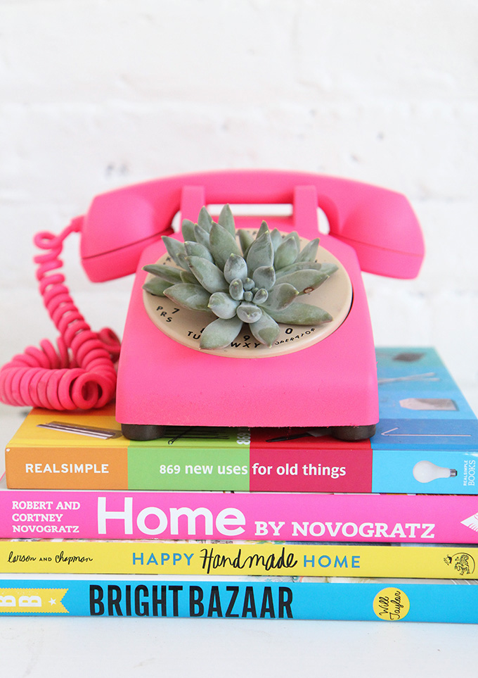 Office-Ideas-DIY-Succulent-Phone