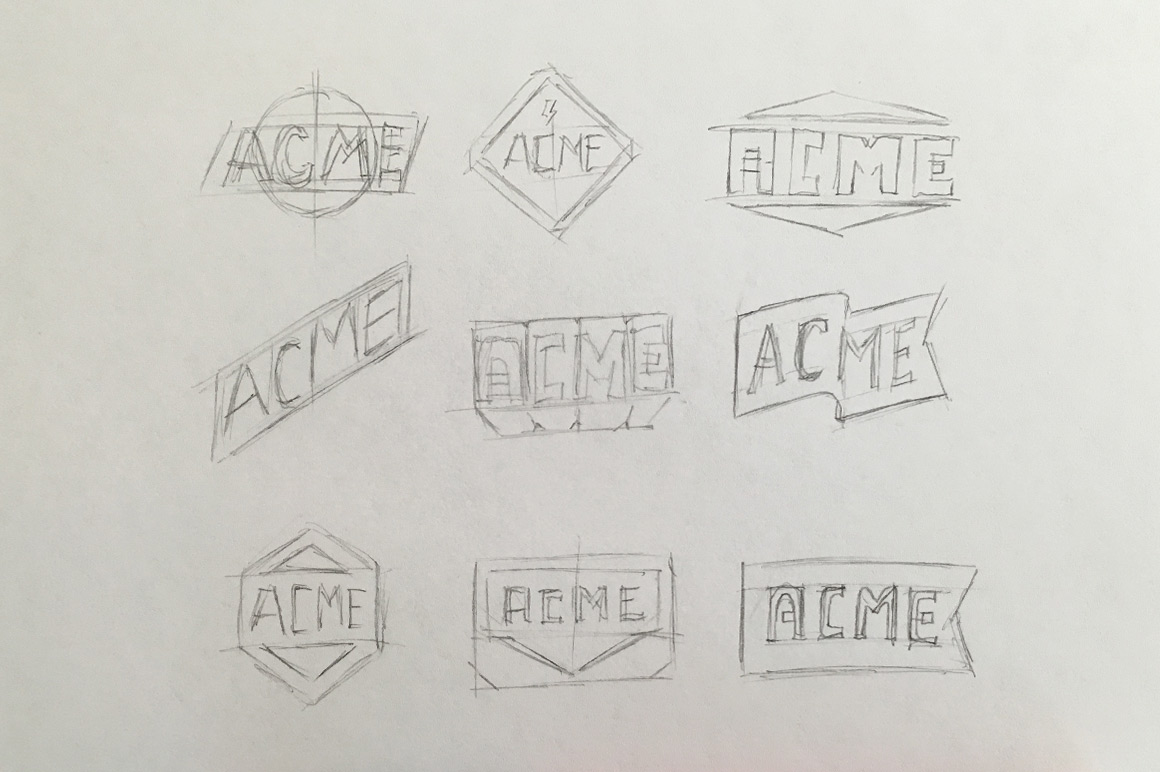 hand illustrated logos