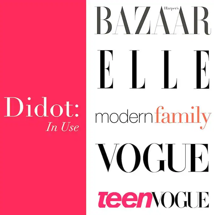 didot in use