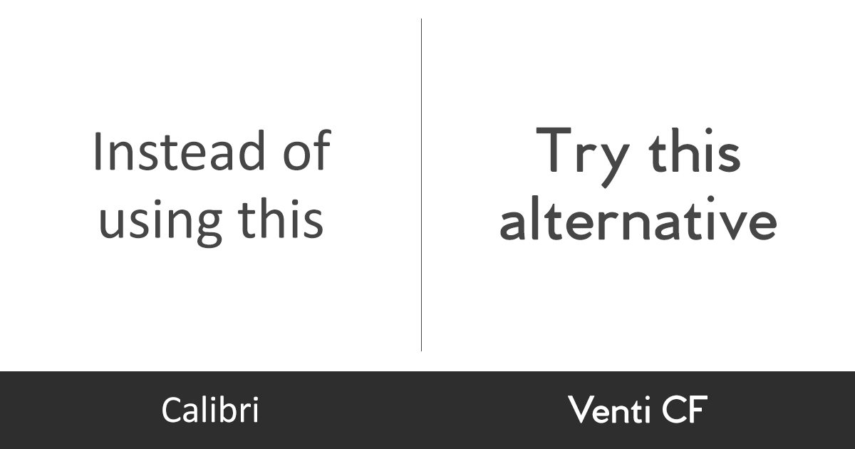 calibri font professional