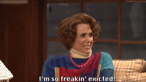 i'm so excited