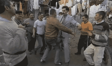 Borat dance moves