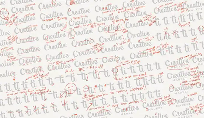 a-sampling-of-the-iteration-process-for-the-ligature