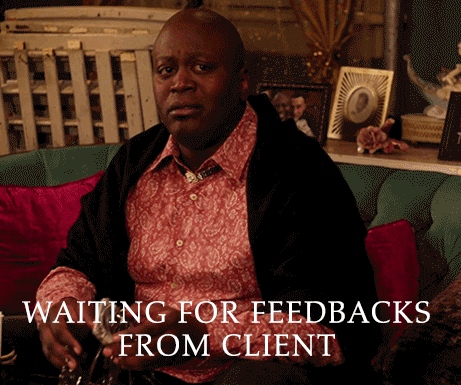 Waiting for feedbacks from client gif