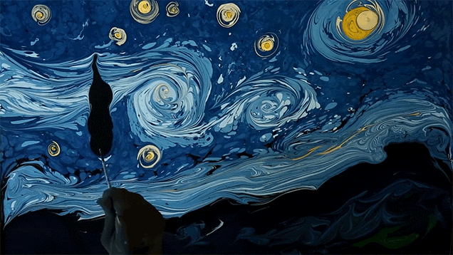 Starry Night in motion