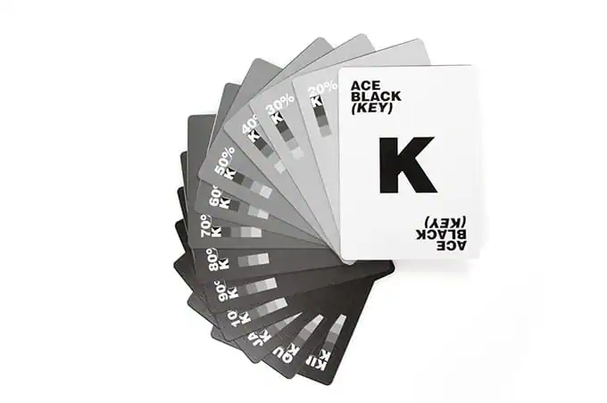 CMYK K cards