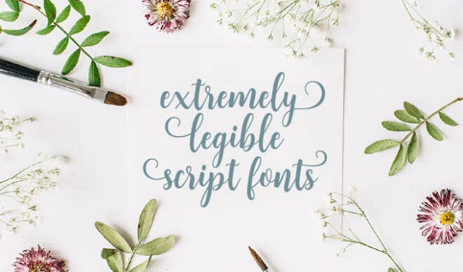 30 Extremely Legible Script Fonts