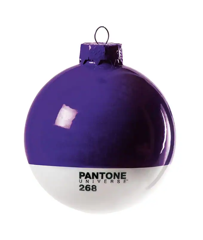 Pantone Christmas ornament purple