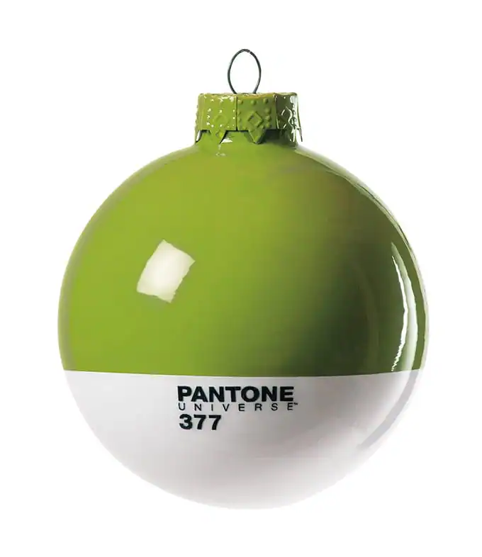 green Pantone Christmas ornament