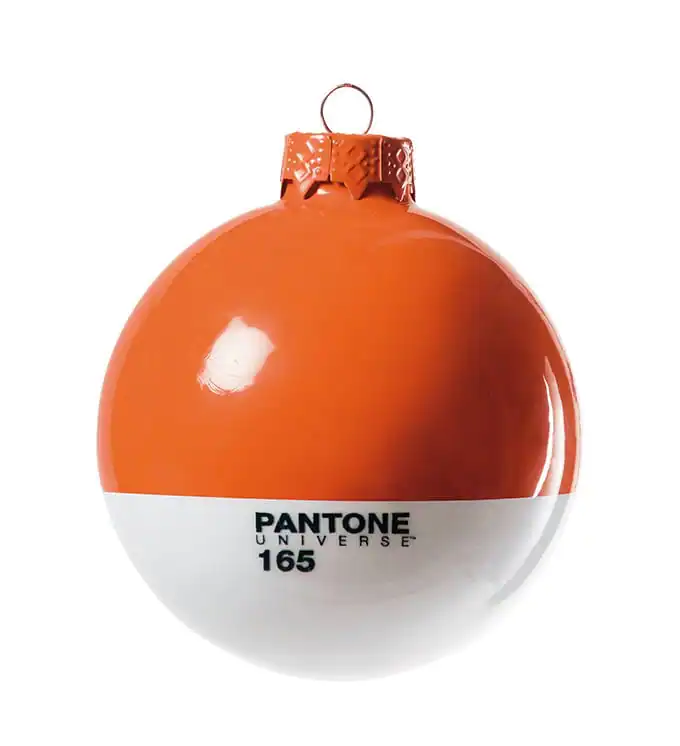 orange Pantone Christmas ornament