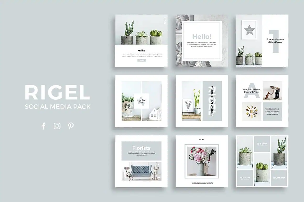 Rigel Social Media Pack