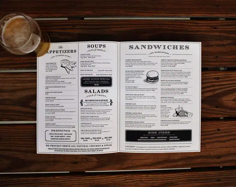 menu design ideas presentation