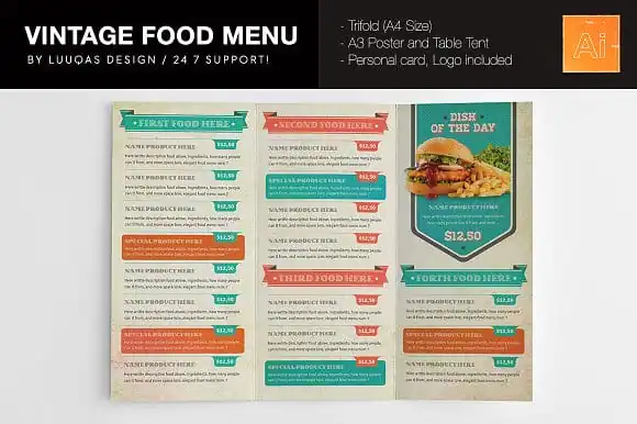 menu design ideas presentation