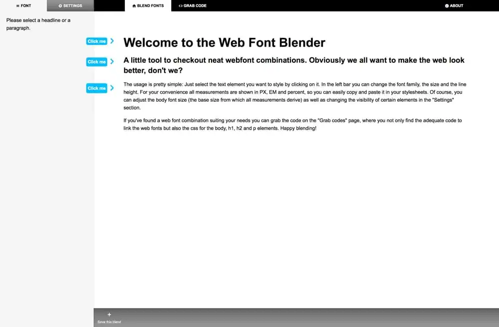 The Web Font Blender