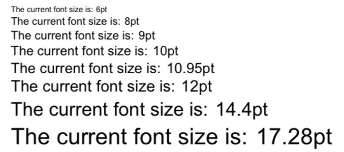 Typometer for determining font size - buy now on