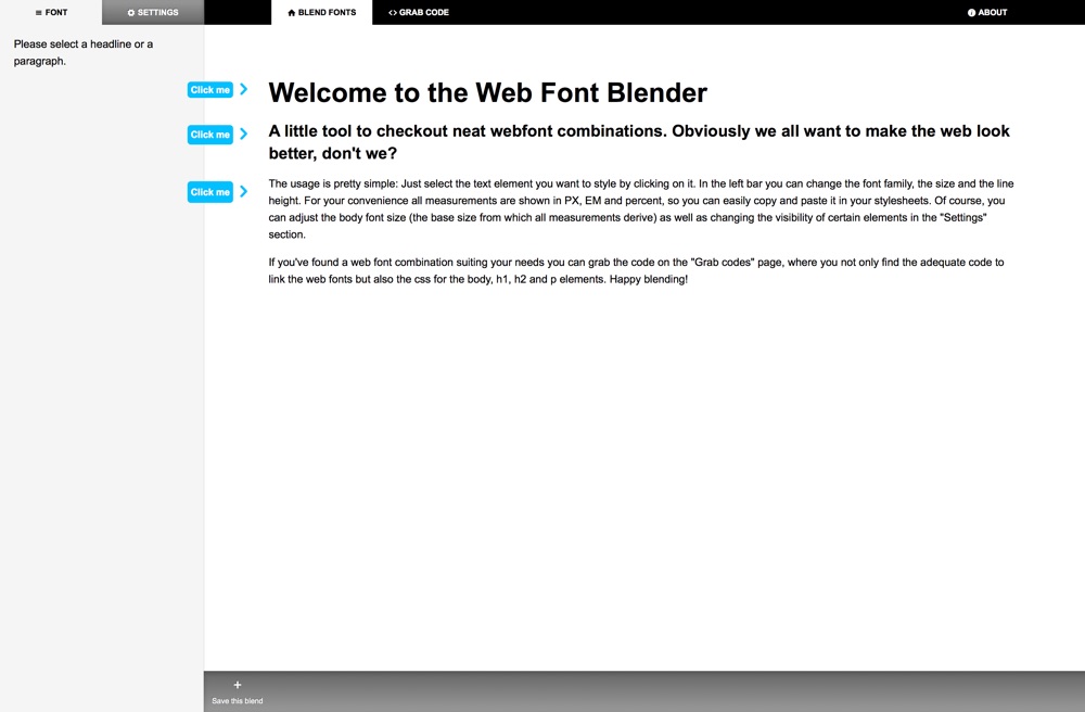 The Web Font Blender