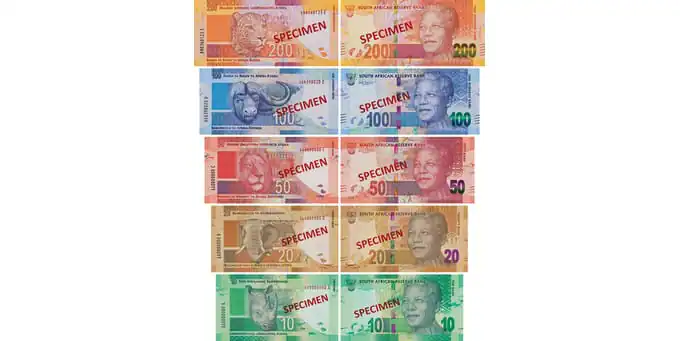 South African banknotes