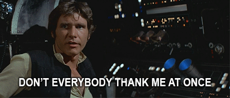 thank me