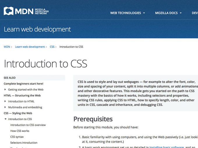 css by mdn