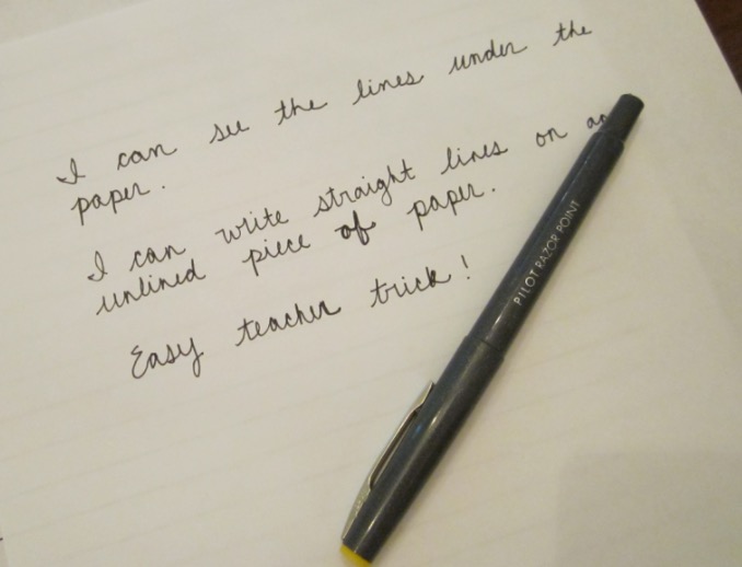 Simple English Handwriting Style 