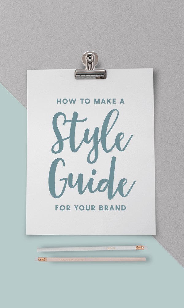 How to Create a One-Page Brand Style Guide - Creative Market Blog