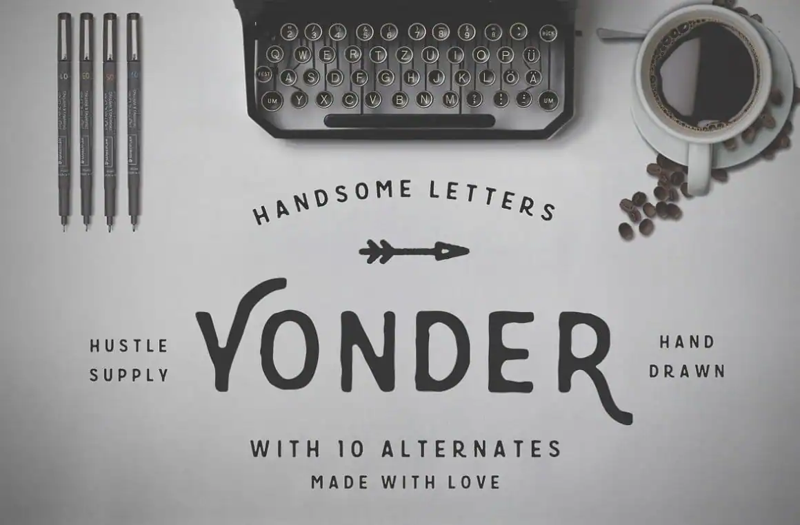 Yonder - Best handwritten fonts for contrast