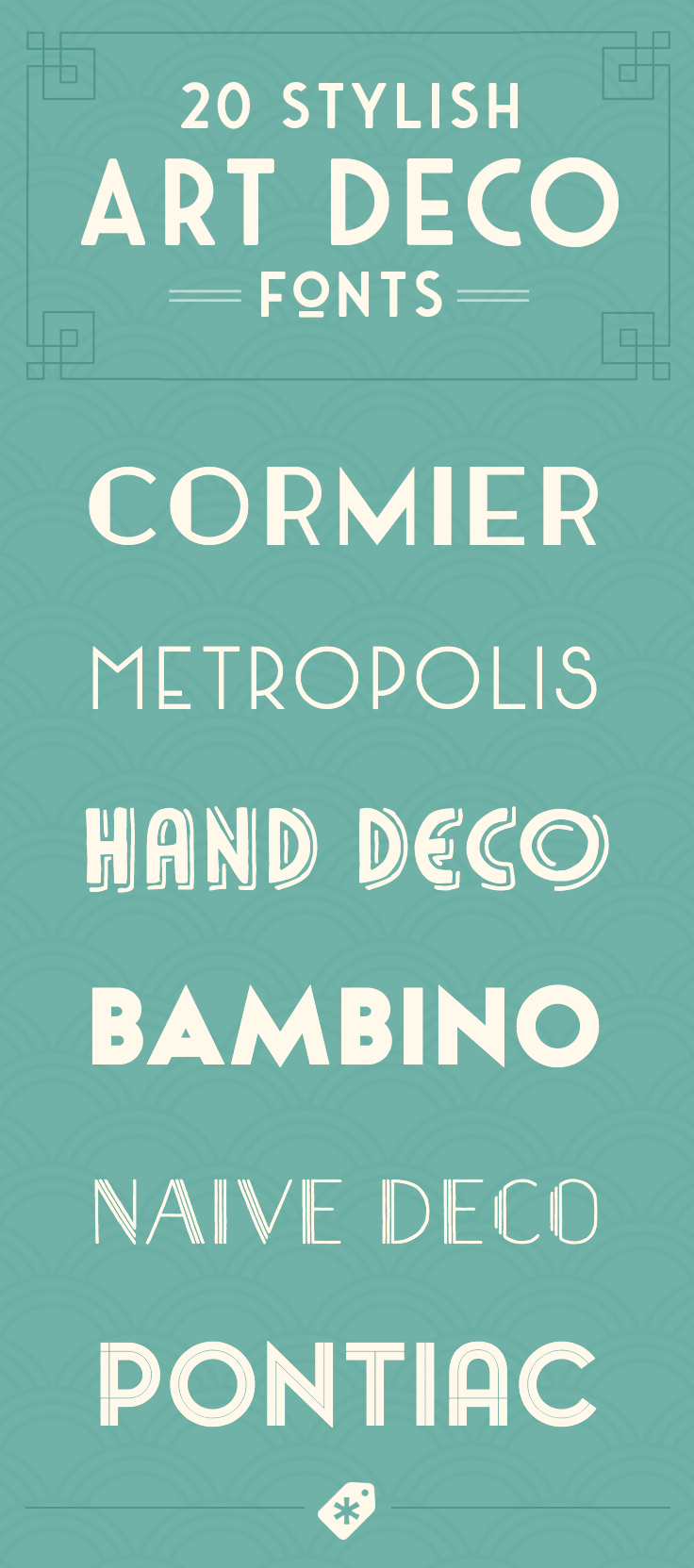 20 Art Deco Fonts To Create Retro Logos, Posters, And Websites - Creative  Market Blog