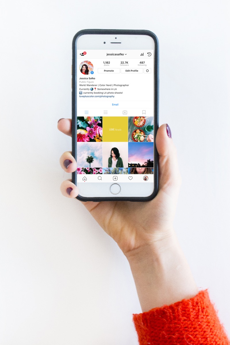 instagram layout