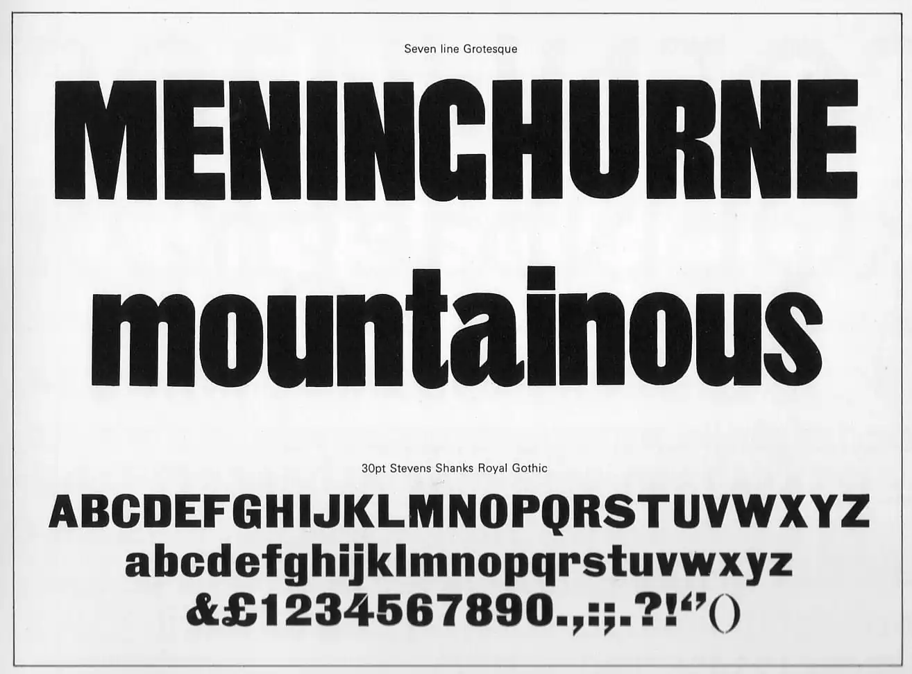 Seven Line Grotesque