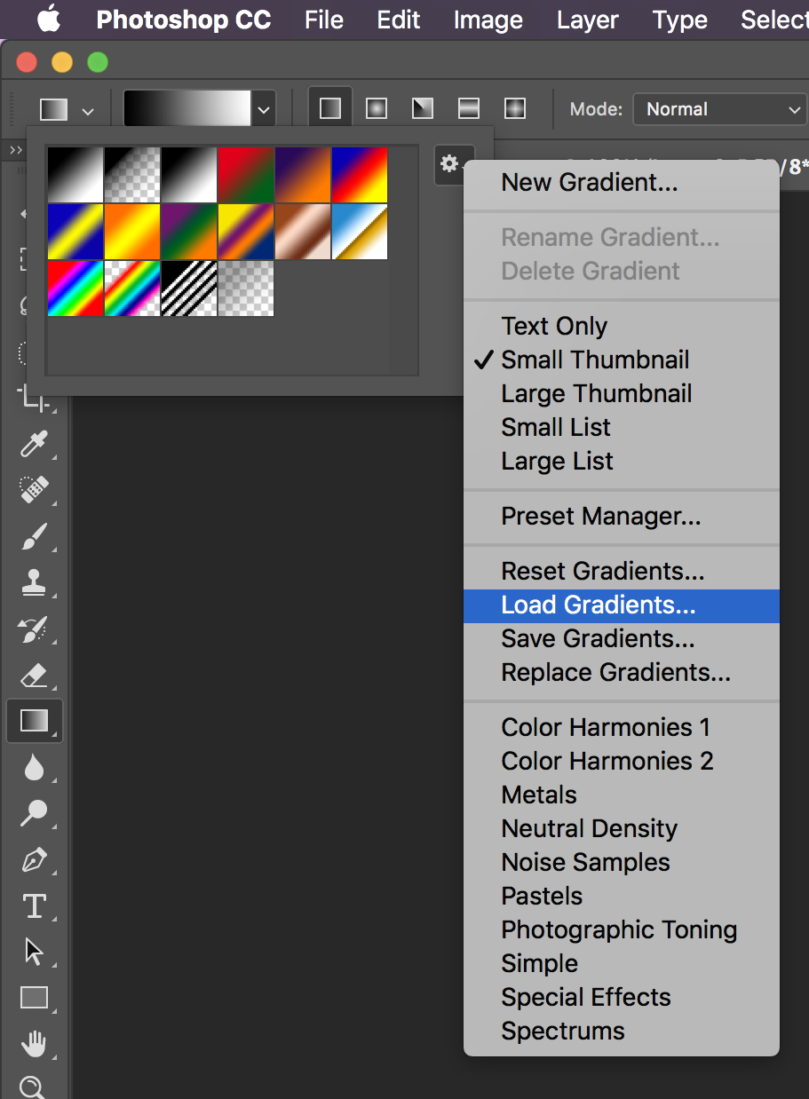 how to download gradients for photoshop