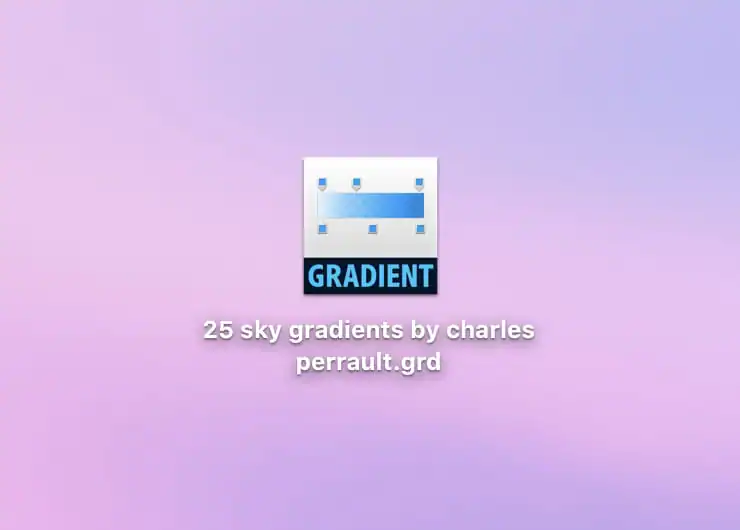 Photoshop gradient file