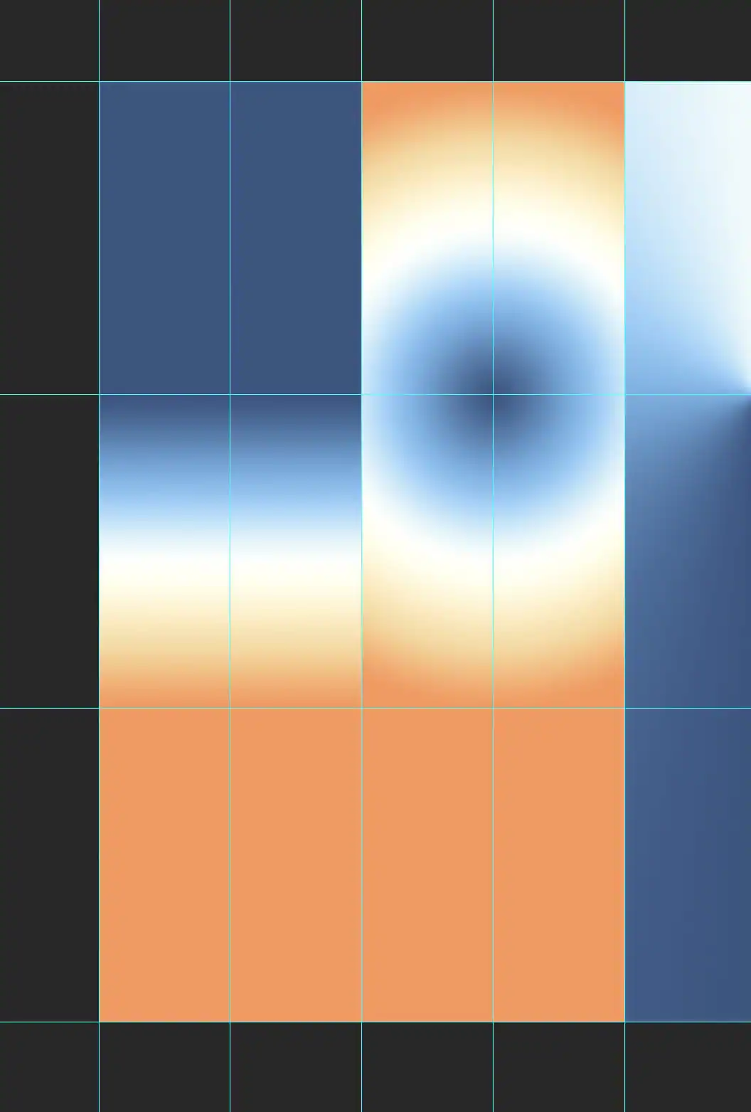Gradients file close up