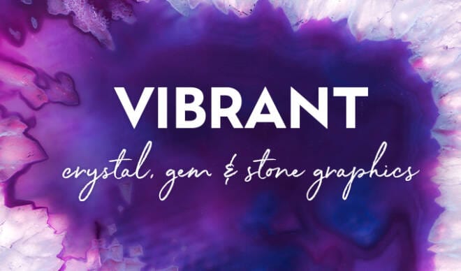 A Collection of Vibrant Crystal, Gem, and Stone Graphics